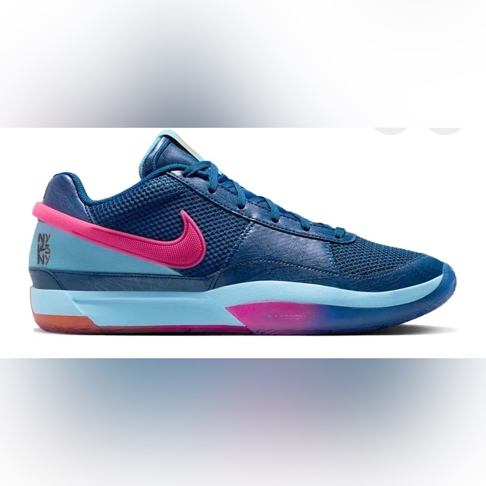 Nike Ja 1 "NY vs NY" FV1286-400 Sneaker Blue Basketball Shoes FL3919 Youth Sz 5Y
